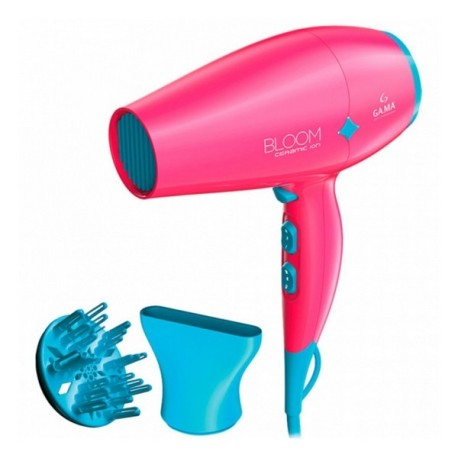 SECADOR DE PELO GAMA BLOOM DIAMOND CERAMIC ION DE 2300W/220V ROSA GLC