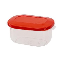 CONTENEDOR HERMETICO PLASTICO OVALADO 800ML CON TAPA MY HOMES