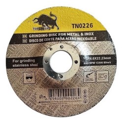 DISCO DESBASTE METAL 4 1/2" X 6.0MM TORO NEGRO