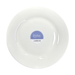 PLATO BUFFET ALA 22.5CM PORCELANA BLANCA HALLEN