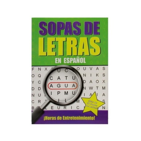 LIBRO SOPA DE LETRAS LUPA VERDE DE 80 PAGINAS MULI
