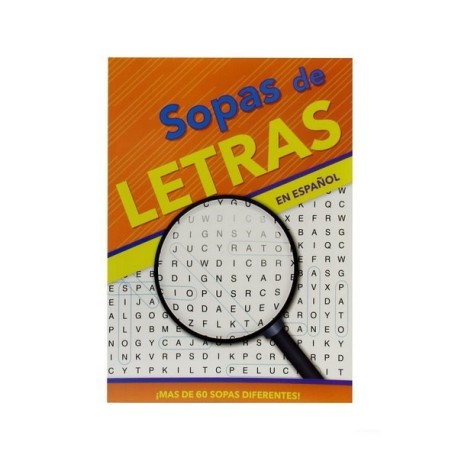 LIBRO SOPA DE LETRAS LUPA GRANDE DE 80 PAGINAS MULI
