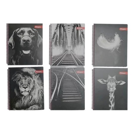 CUADERNO TOP BLACK & WHITE 7MM 150HJS TORRE