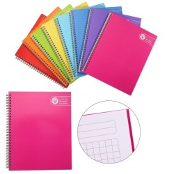 CUADERNO UNIVERSITARIO 100 HJS COLOR TAPA DURA ESPIRAL DOBLE 7MM ARTE TOP