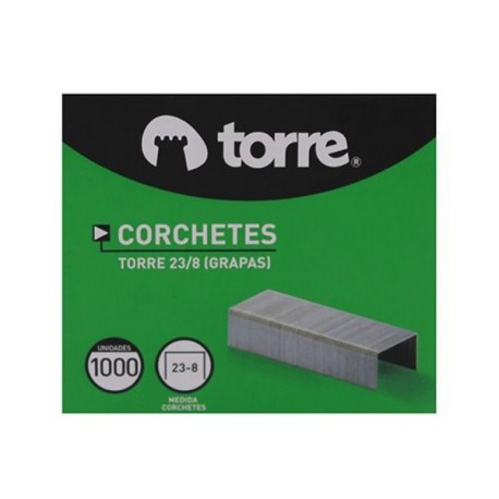 CAJA CORCHETE TORRE 23/8 1.000 UNIDADES