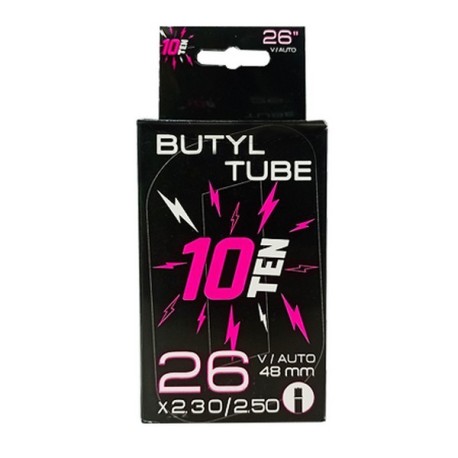 CAMARA 10TEN BUTYL 26X2.30/2.50 VALVULA DE AUTO 48MM CICLO