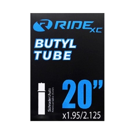 CAMARA RIDEXC BUTYL 20 X 1.95-2.125 VALVULA DE AUTO 35MM CICLO (INCLUYE CUBRE LLANTA)