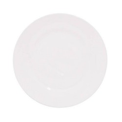 PLATO BUFFET COUPE 22.5CM PORCELANA BLANCA HALLEN E36