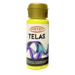 PINTURA TELA AMARILLO LIMON FRASCO 60 ML COLOR 72 E4