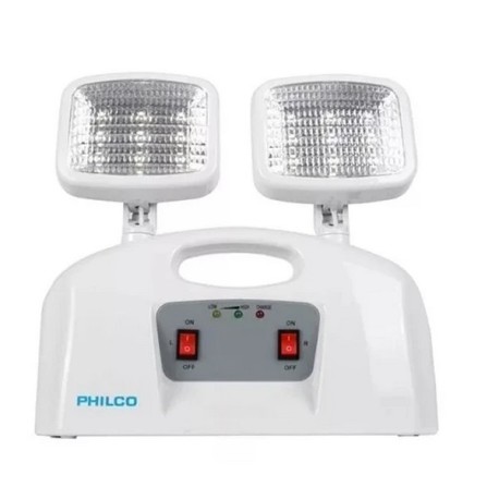 LAMPARA LED DE EMERGENCIA 2 FOCOS PHILCO AT-58