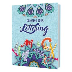 LIBRO PARA COLOREAR LETTERING 64 PAGINAS CELESTE ART & CRAFT