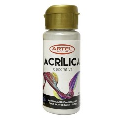 PINTURA ACRILICA ARTEL DECORATIVA METALICO PLATA 995 60 ML E4