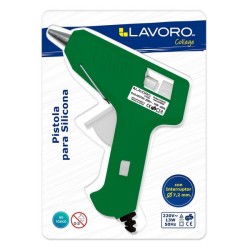 PISTOLA PARA SILICONA 10W CON INTERRUPTOR LAVORO