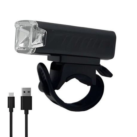 LUZ LED BLANCA RECARGABLE USB 300 LUMENES WATERPROOF CON SOPORTE