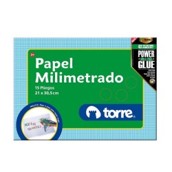 CARPETA BOLSON PAPEL MILIMITRADO 15 PLIEGOS TORRE IMAGIA